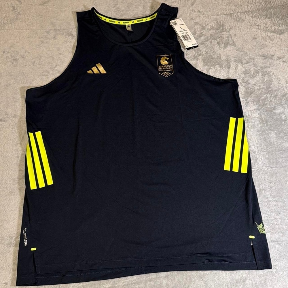 NWT Adidas Boston Marathon 2026 Running Tank | Black | Large